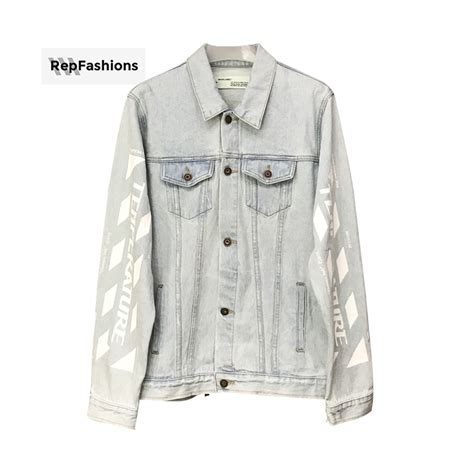 off white temperature denim jacket replica|Off.